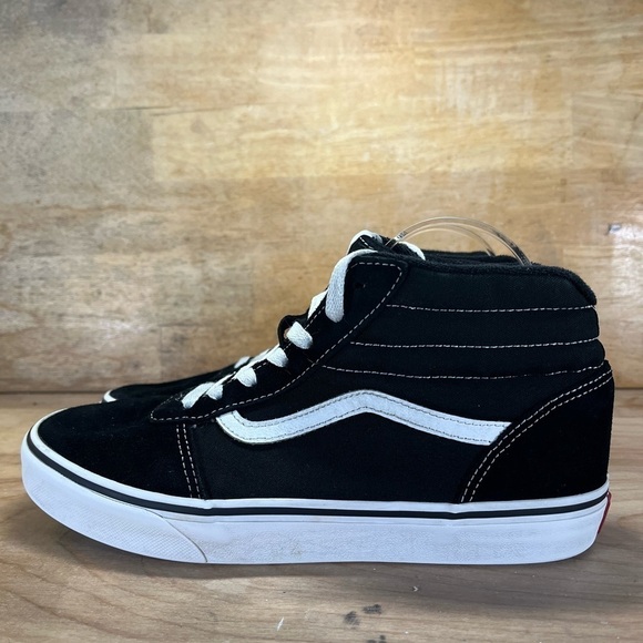 Vans Old Skool High Womens Size 8.5 (7Y) Shoes Sneakers Black White - Picture 3 of 8